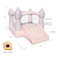 thumbnail image 3 of Bounceland Bouncy Castle Daydreamer Cotton Candy Bounce House, 12x9x7 ft, 3 of 6