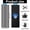 Black and white stripes, variant on Magnetic Locker Wallpaper 36x12 - Removable School Locker Decorations for Teens, Customizable Waterproof Stickers (2-Pack), No Residue Peel & Stick Wall Decals for Dorm/Office