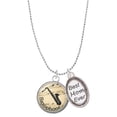 thumbnail image 1 of Delight Jewelry Silvertone Domed Music - Saxophone Best Mom Ever Charm Necklace, 1 of 4