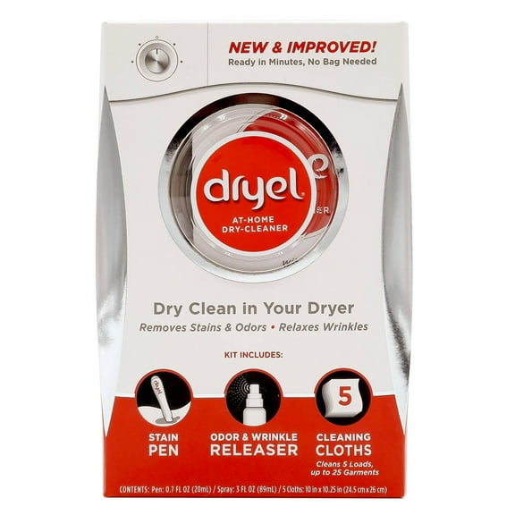 2 Pack - Dryel At-Home Dry Cleaner Kit - 5 Loads