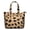 Brown And Black, variant on Brown and Black Of Leopard Print Travel Tote Bags for Women Carry On,Large Weekender Bags for Women Travel,Multi Functional Duffle Bag for Work,Shopping,Sports