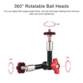thumbnail image 4 of Graflsoa 7-Inch Dual Ball Head Magic Hand Bracket with 1/4" Screw, Lightweight Aluminum Alloy, Black Finish, 17cm Length, 180g Weight, 4 of 6