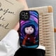 thumbnail image 4 of Funda de teléfono de Anime c-coraline, carcasa de cuero con textura de silicona suave negra para IPhone 15, 14, 11, 13, 12 Pro Max, Mini, X, Xr, 8 Plus, SE2020, 4 of 5