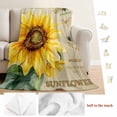 thumbnail image 5 of Vintage Sunflower Blanket Soft Cozy Warm Throw Blanket for Couch, Plush Fuzzy Flannel Fleece Blankets for Sofa, Pastoral Floral Retro Art Watercolor Bed Blankets Lightweight Gifts for Women, 40"x60", 5 of 9
