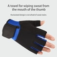 thumbnail image 6 of Sinyiin Half Finger Fitness Glove Nonslip Breathable Training Glove for Women and Man, 6 of 15