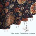 thumbnail image 6 of Pioneer Flower Floral Print Pattern Shower Curtain 84"x72", Bathroom Decorative Shower Curtain Set with 12 Hooks, Waterproof Washable, 6 of 6