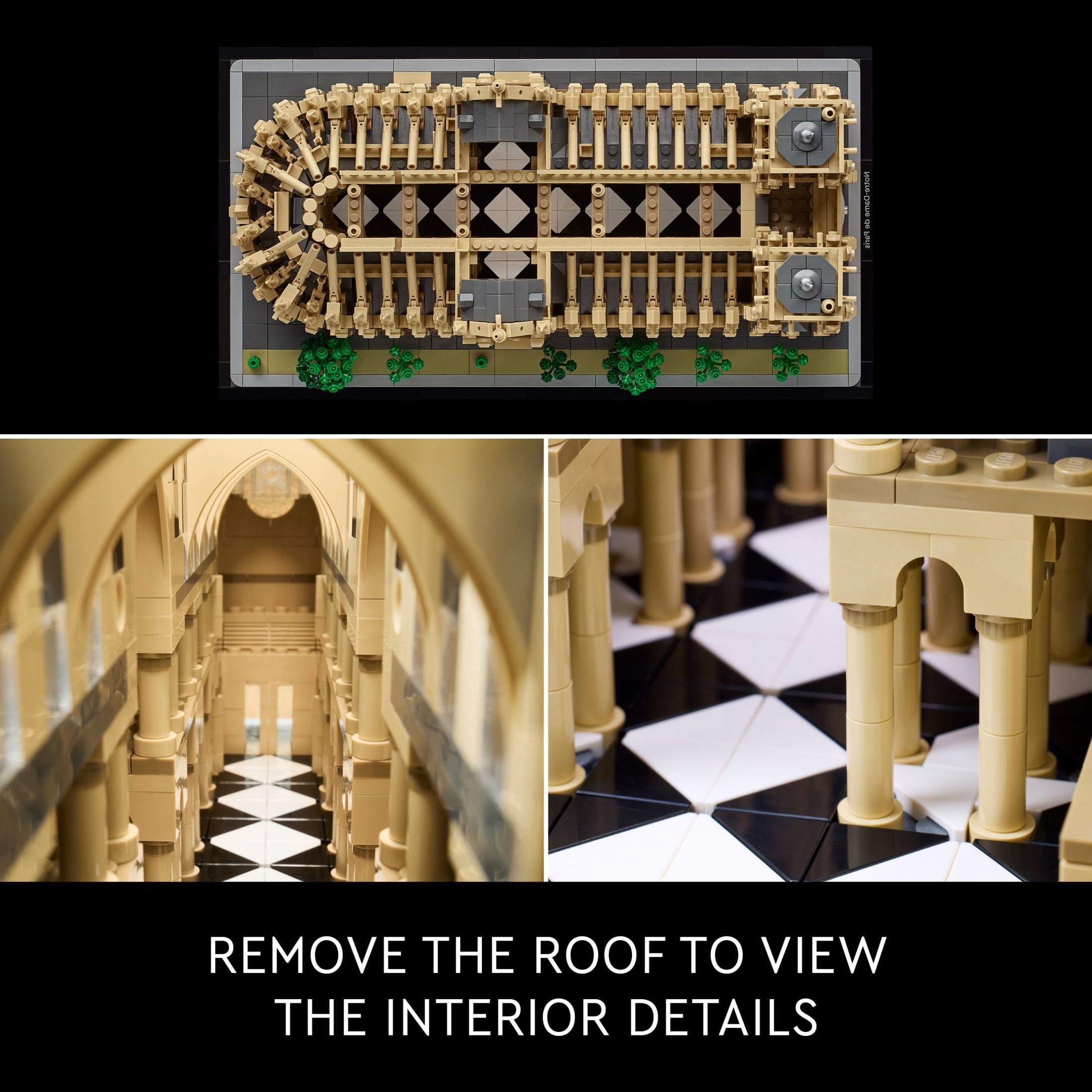 LEGO Architecture Notre-Dame de Paris Replica, Architectural Model Kit, Collectible Building Set for Adults, Build and Display France Souvenir, Paris Gift for Lovers of History, Travel and Art, 21061