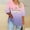 Pink, variant on FDGIU Halloween Shirts for Women Women's Halloween Fashion Daily Printed V-neck Three Quarter Sleeve 3/4 Sleeve T-shirt Large Loose Top Spooky Season Graphic
