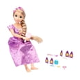 thumbnail image 1 of Muñeca Disney Princess Rapunzel Playdate de 32 pulgadas de alto y articulada, muñeca articulada de mi tamaño con vestido morado, viene con cepillo para peinar su largo cabello dorado, diadema con guir, 1 of 5