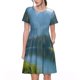 thumbnail image 1 of Easygdp Majestic Deer Mountain Lake para Vestido Transpirable de Mujer, Vestido Suelto de Manga Corta con Pliegues y Bolsillos para el Verano, 1 of 6