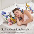 thumbnail image 5 of Hummingbirds Body Pillow Covers 20"x60", Spring Summer Watercolor Flowers Plant Soft Brushed Microfiber Breathable Throw Pillow Covers, Pillowcase with Zipper for Couch Sofa Bedroom Living Room, 5 of 9