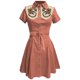 thumbnail image 3 of Vestido Camisero de Verano Con Estampado Floral Occidental Para Mujer, Informal, Retro, Con Botones, Midi, Cómodo y Elegante., 3 of 3