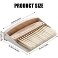 thumbnail image 2 of Dustpan and brush set, table broom, mini dustpan and brush, mini dustpan and brush, hand broom with dustpan, table brush, crumb brush (white), 2 of 5