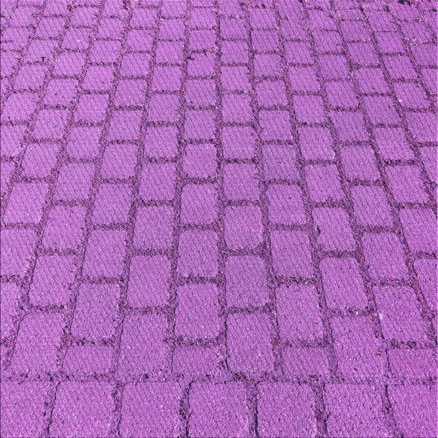 Ahgly Company Machine Washable Indoor Square Transitional Heliotrope Purple Area Rugs, 6' Square