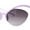Lavender - Purple, variant on Unique Super High Temple Plastic Half Rim Oval Cat Eye Sunglasses All Orange