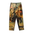 thumbnail image 4 of Balery Realistic Style Forest Dinosaur print Women's Pajama Pants,Ultra Lightweight Pjs,Lounge Pant-XX-Large, 4 of 9