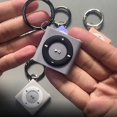 thumbnail image 2 of Airtag Protector Case Retro MP3 Style Keychain Anti-loss Protective Air Tag Holder Shell Case, 2 of 5