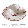 thumbnail image 4 of Toystoory de 9 pulgadas para oficina, Hotel, taza de té de la leche Vintage, encaje francés en relieve, postre ahuecado, de pan, cocina Mostrada, 4 of 6