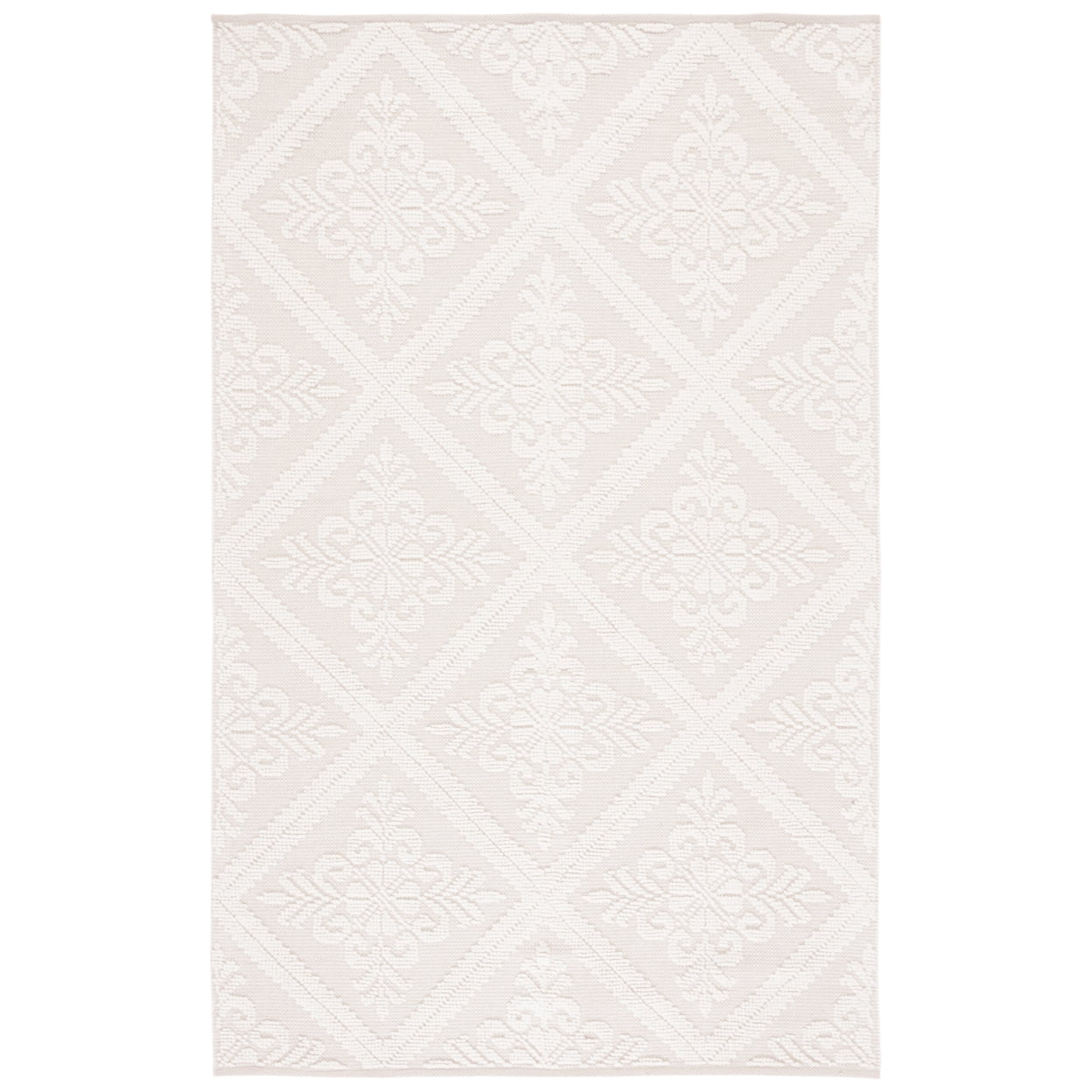 SAFAVIEH Vermont Wayland Trellis Area Rug, Ivory, 6' x 6' Round