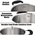 thumbnail image 6 of Rorence 3.7 Quart Stainless Steel Induction Casserole with Glass Lid and Straining Holes, Tri-Ply Base Stock Pot for Pasta, Vegetable and Soup Cooking, 6 of 8