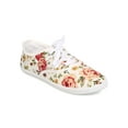 thumbnail image 1 of New Women Refresh Lemon-01 Canvas Floral Lace Up Flat Sneaker, 1 of 6