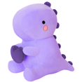 thumbnail image 1 of Peluche de dinosaurio SQEQE de peluche con corazón, 50 cm, color morado, 1 of 8