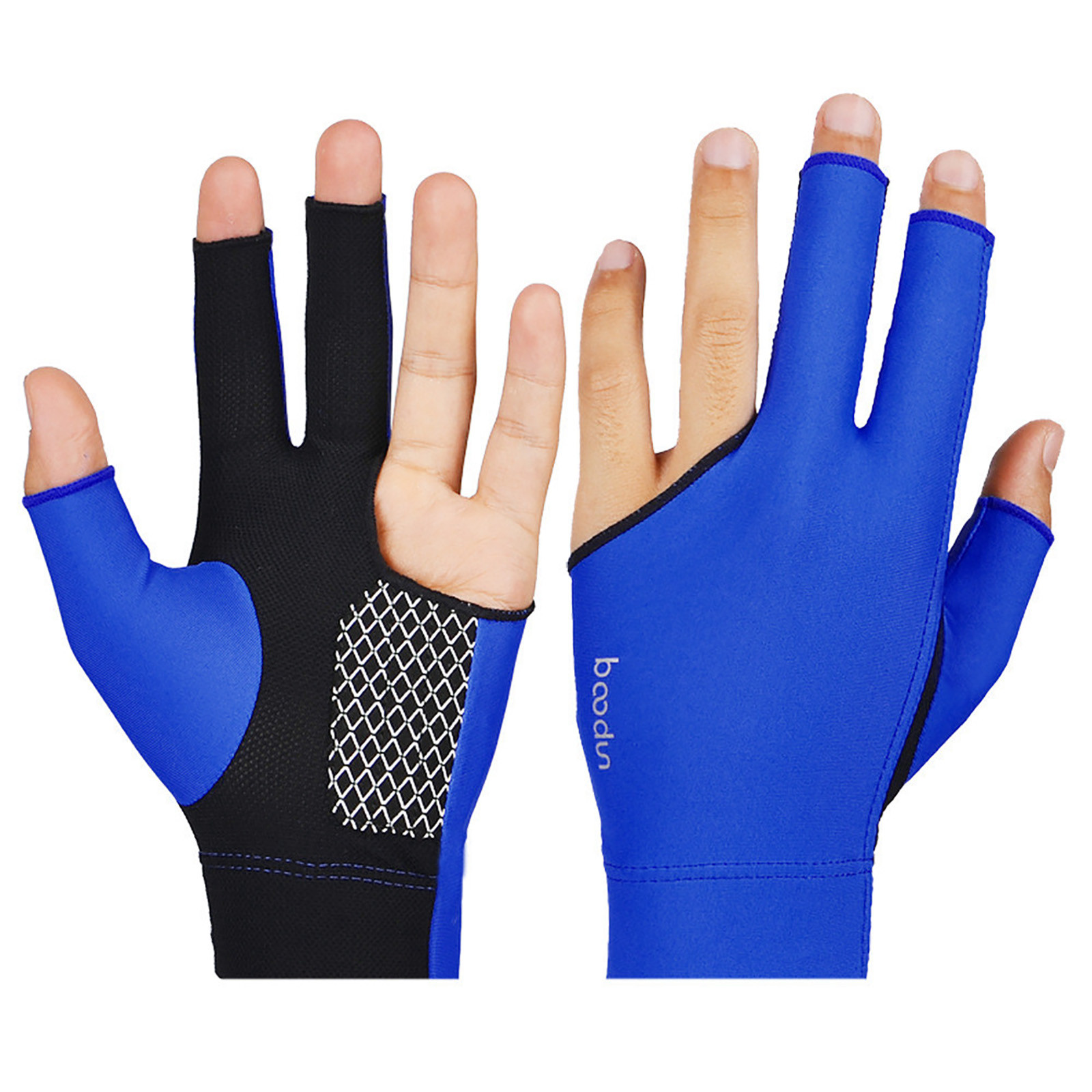 2 x Spandex Snooker Billiard Cue Glove Left Hand Three Finger Pool Cue Glove 2 x Spandex Snooker Billiard Cue Glove Left Hand Three Finger Pool Cue Glove