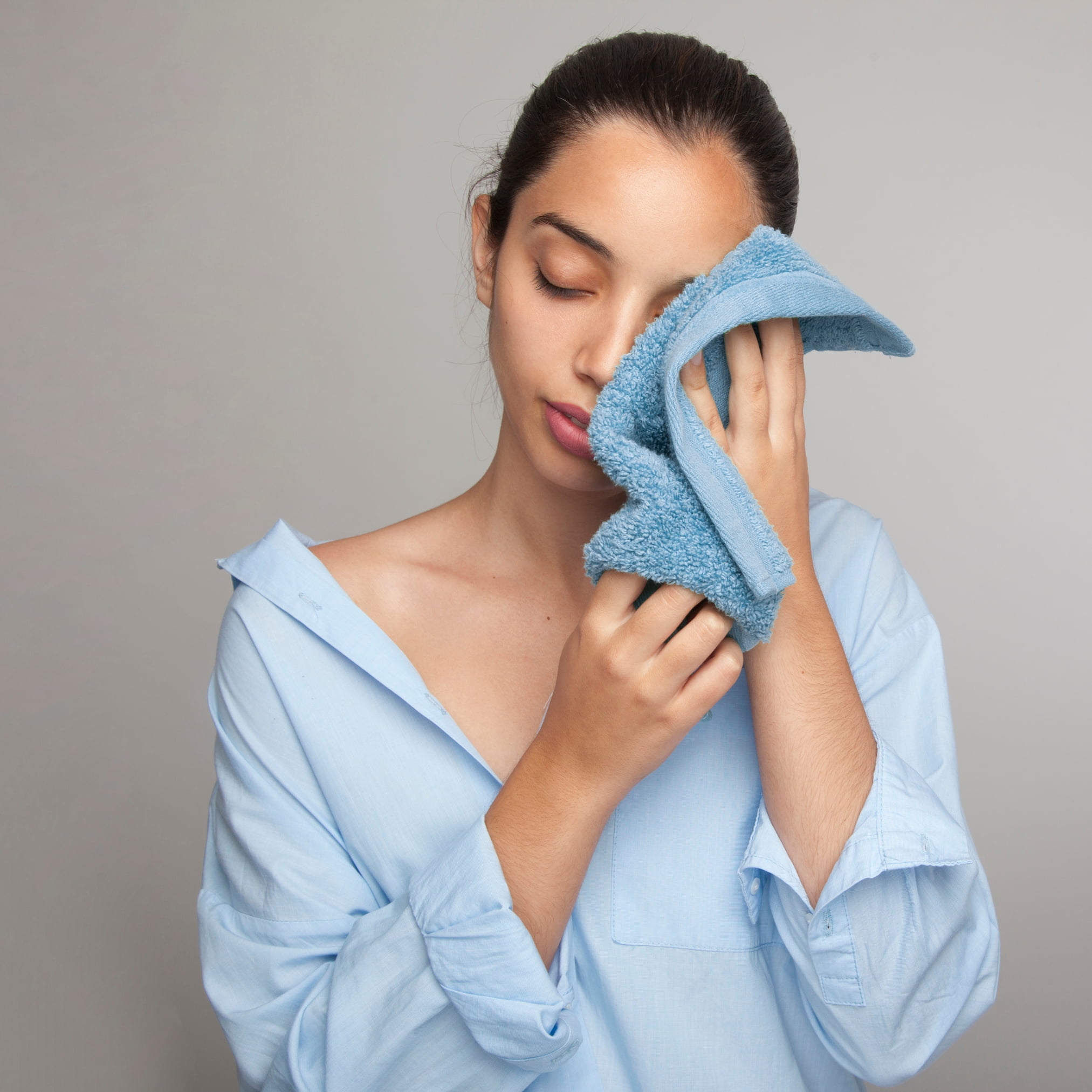 Infinitee Xclusives 12 Pack Premium Teal soft Wash Cloths and Face Towels, 13x13 100% Cotton