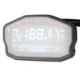 thumbnail image 3 of Herwey Akozon Motorcycle Speedometer Digital Odometer Universal LED LCD Digital Speedometer Gauge Tachometer Instrument, 3 of 8