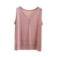 thumbnail image 2 of Bixock Womens Tank Tops Sleeveless Blouse Solid Color V Neck Loose Casual Shirt Daily Fashion Basic Top, 2 of 6