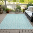 thumbnail image 6 of Addison Rugs Chantille Indoor/Outdoor Transitional Swirls Aqua Washable Rectangle Rug, 10' x 14', 6 of 6