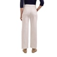 thumbnail image 3 of Martha Stewart Women's Wide Leg Pintuck Pant, High-Rise Soft Stretch Denim & Twill Trouser with Front Seam Detail, 3 of 7