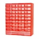 thumbnail image 2 of Organizador de cajones para almacenamiento en garaje con 33 compartimentos para herramientas Rojo, 2 of 9