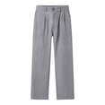thumbnail image 6 of GUACER Womens Cotton Linen Palazzo Pants High Waisted Button with Pockets Wide Leg Trousers Casual Summer Slacks, 6 of 6