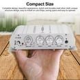 thumbnail image 3 of NATEFEMIN 2.1 Channel Power Amplifier ST-838 For Car Boat Home RV Silver 20W×2+40W RMS Treble Bass Subwoofer Control, 3 of 8