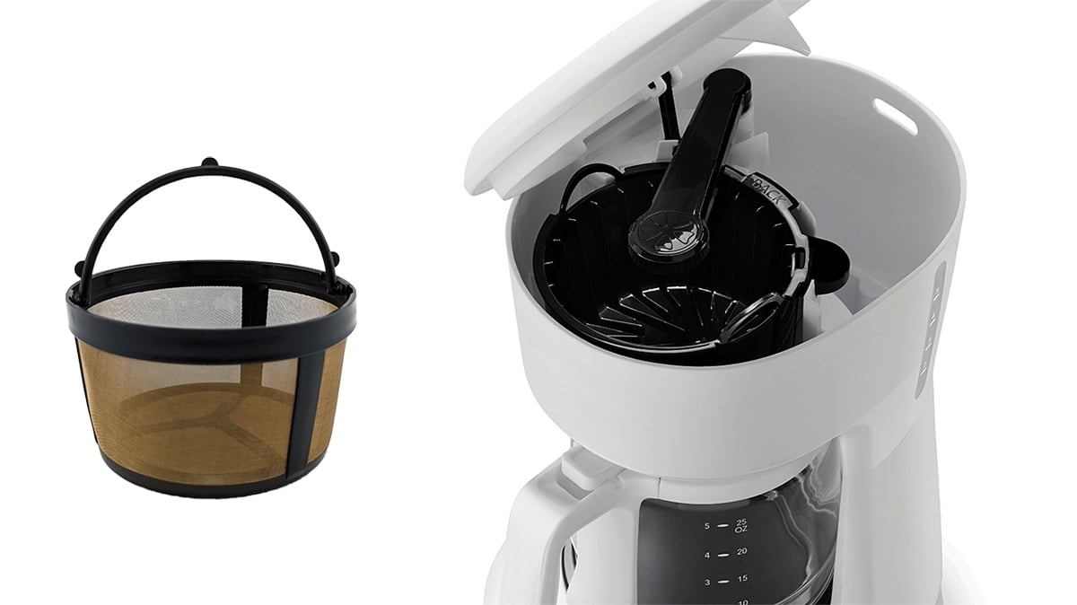 NRP, Permanent Coffee Filter, 5 cup Gold-tone Basket, Screen Bottom -  Walmart.com