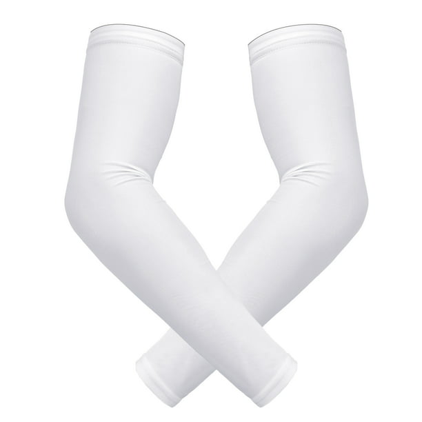 HDE White Arm Sleeve Men Compression Sleeves for Basketball Football ...