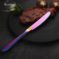 thumbnail image 3 of Juego De 2 Piezas De Vajilla De Acero Inoxidable, Juego De Caja De Regalo De Cuchillo Y Tenedor, Juego De Vajilla Pulida De Espejo, Borde Liso (color) Feliz Sencillez, 3 of 3