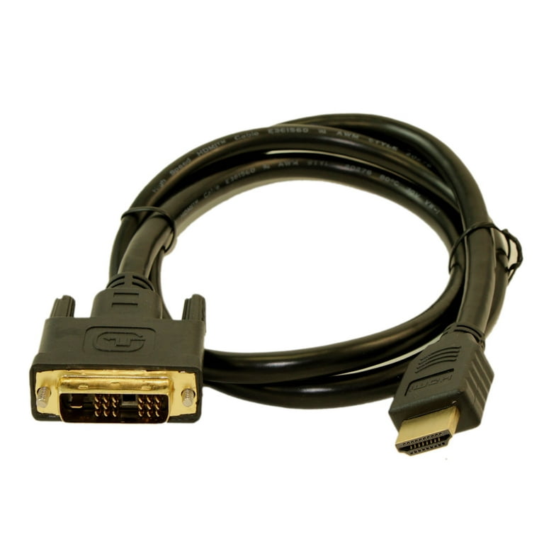 3ft HDMI/DVI-D Combination Cable (30 AWG), Gold Plated
