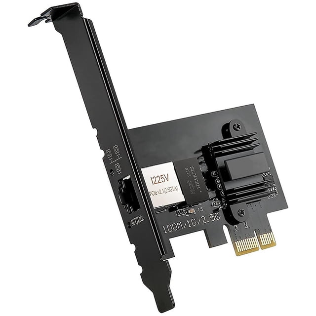 Adaptador de red PCIe PENGJJMXG de 2,5 GBase-T I225V 2,5 G/1 G/100 Mbps