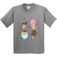 thumbnail image 3 of Inktastic Ice Cream with Patterns Youth T-Shirt, 3 of 5