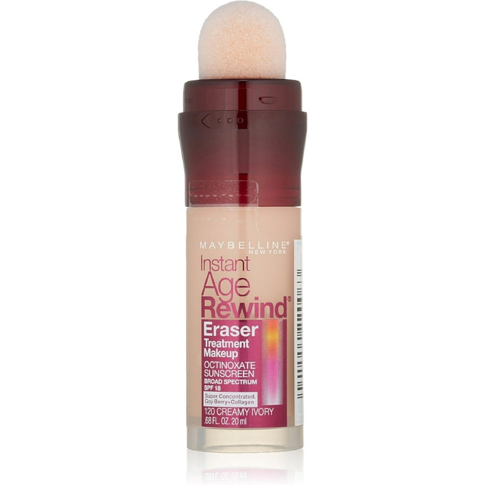 Maybelline New York Instant Age Rewind Eraser Treatment Makeup, Creamy Ivory [120] 0.68 oz