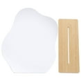 thumbnail image 2 of 1 Set of Aesthetic Mirror Decorative Table Makeup Mirror Desk Irregular Mirror with Stand, 2 of 8