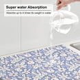 thumbnail image 6 of Kdxio Rabbit And Floral for Dish Drying Mat,24*18 inch Absorbent Dish Drainer Kitchen Counter,Large Size Dish Drying Pad for Countertops,Draining Racks, 6 of 9