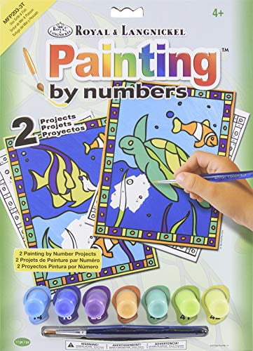 Royal & Langnickel Foil by Numbers Painting Kit Tropical Fish 