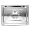 thumbnail image 1 of Unbreakable Stainless Steel Pan Lid with Handle for Home Use Silver Edge 10 Inch, 1 of 9