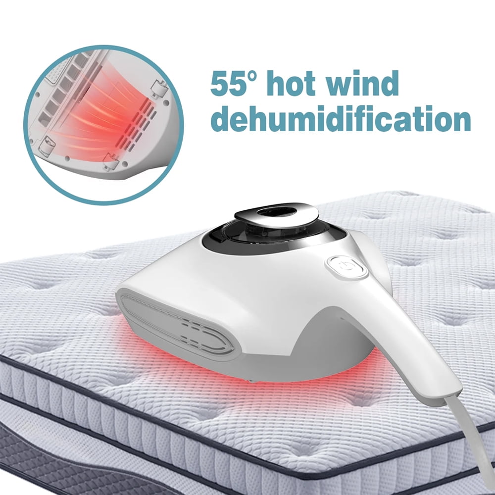 Daretodo Mattress Vacuum Cleaner,Mattress Cleaner,12KPa Handheld UV Bed Vacuum Cleaner for Pillow Sofa Carpets,White