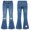 01BlueA, variant on inhzoy Kids Girls High Waist Distressed Flared Jeans Bell Bottom Denim Trousers Blue 8