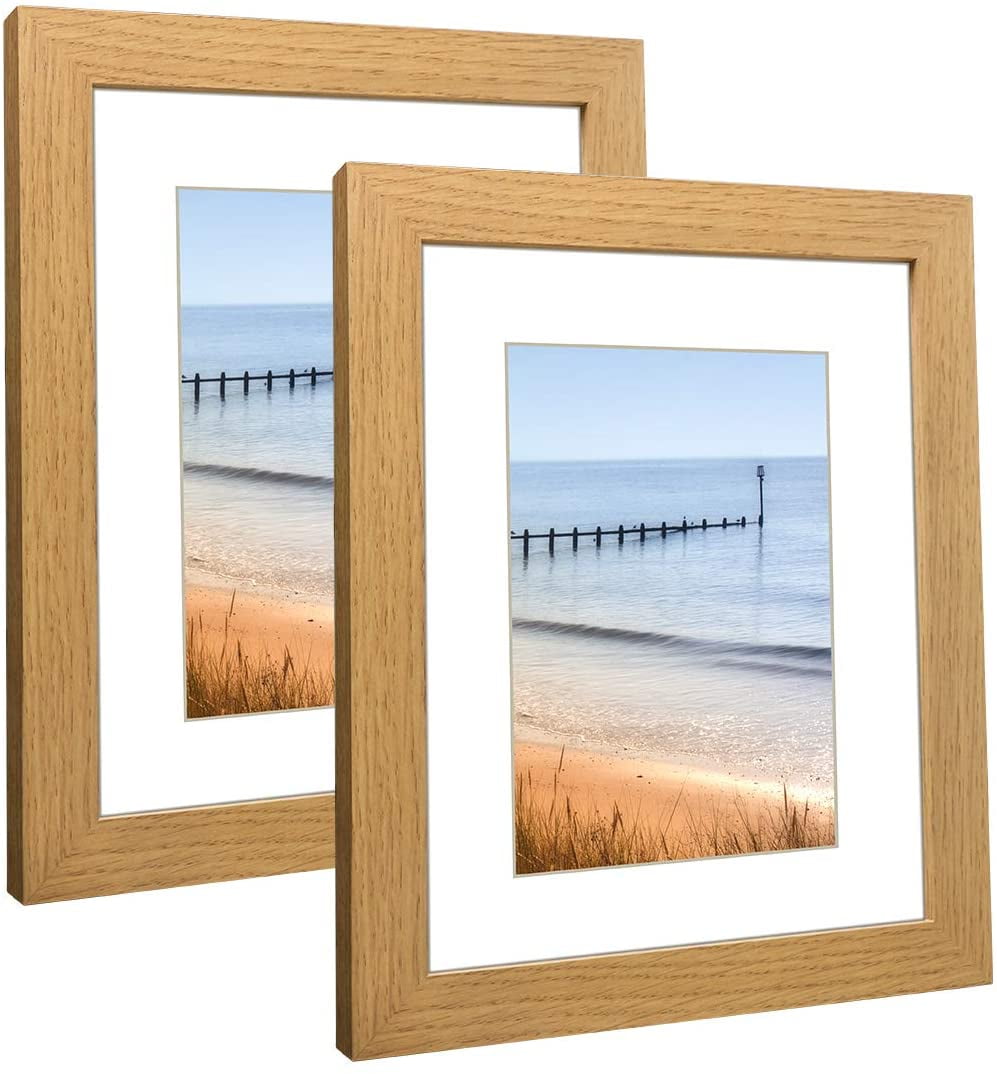 5x7 Picture Frame Wood Pattern Distressed White Photo Frames Packs 6