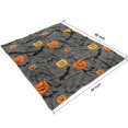 thumbnail image 4 of Gray Halloween Pumpkins Bats and Faces Blanket,Comfortable Soft Lamb Wool Throw Blanket,All Season,Warm Lightweight Blankets for Sofa Bed Couch Living Room Chair,50"x60", 4 of 4